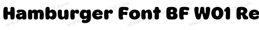 Hamburger Font BF W01 Regular字体转换
